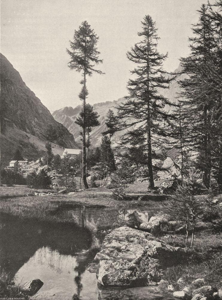 HAUTES-ALPES. Ailefroide, dans la Vallouise 1904 old antique print picture